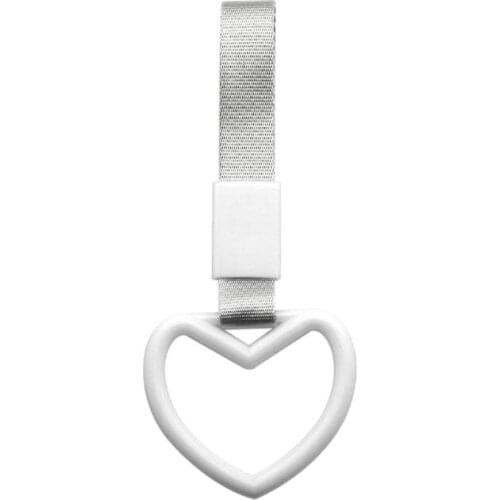 Auto Accessories Tsurikawa Ring Heart JDM Train Bus Handle Hand Strap Drift Charm Strap Drift PVC Plastic 6 color