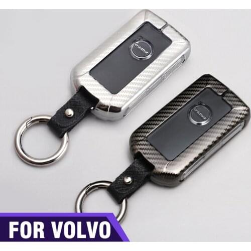 Alloy+TPU Car Key Case Cover Smart Protection Remote Holder Key chain For VOLVO XC40 XC60 XC70 XC90 V70 V90 S60 S80 S90 T5 T6 T8