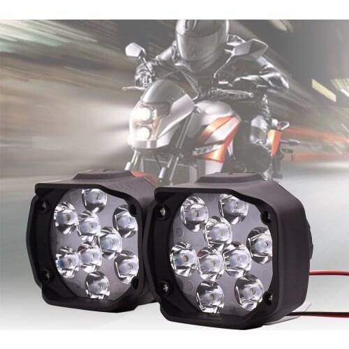 2PCS Motorcycle Headlight 1000LM Spotlight With Switch Auxiliary Lamp For Suzuki GS1000 GS500E GSX250 GSX550 GSX1250 GSX1400
