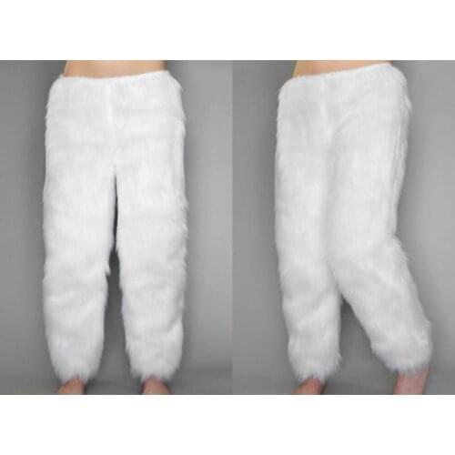 FURSARCAR 2020 Winter Natural Fox Fur Trousers Thick Warm Men Pajamas Luxury Women 100% Real Fox Fur Pants Whole Skin Fur