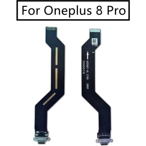 For Oneplus 8 pro USB Charging Port Dock Connector Flex Cable Replacement Assembly Parts phone screen repair spare parts
