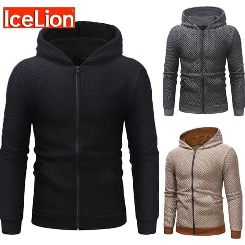 IceLion 2021 Hoodies Men Solid Color Sweatshirt Long Sleeve Mens Sweatshirts Sportswear Fitness Casual Hoody Streetwear Hoody