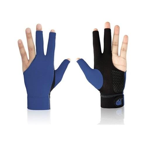 Three Finger Snooker Billiard Cue Glove Lycra Fabrics Embroidery Left Hand Open Pool Fitness Accessories Hot Sale Dropshipping