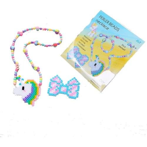 Educational Toys Hama Beads 5mm Bow Unicorn DIY iron beads set Fuse Beads Set for Children DIY Gift 3d Puzzles for Kids