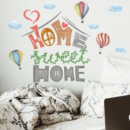 Creative "home" Wall Sticker for Kids Rooms Decoration Baby Bedroom Wallpaper Modern Living Room DIY Art Decal Poster Home Decor