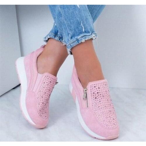 Wedge Heel Sneakers Womens 2021 New Casual Single Women Ladies Shoes Zapatos De Mujer Fashion Handiness Sapato Feminino