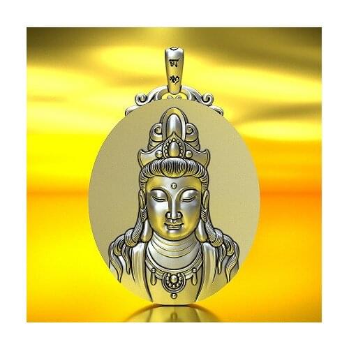 999 sterling silver Guanyin pendant gift free delivery manual free shipping