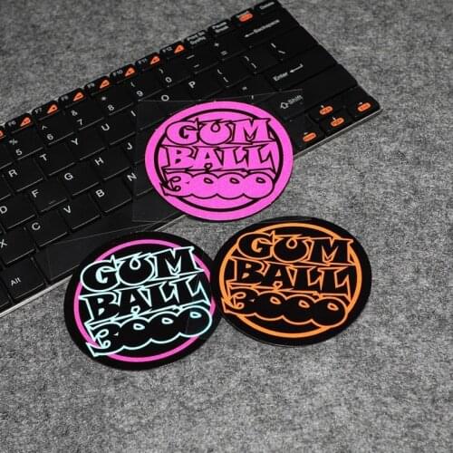 LuLuSticker #145 8x8cm GUMBALL RALLY 3000 3M Reflective Car Racing Stickers and Decals Car Styling Motorcycle Helmet Stickers