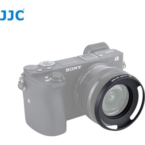 JJC Metal Lens Hood for SONY E PZ 16-50mm f3.5-5.6 OSS SELP1650 /NIKON 1 NIKKOR 10mm f/2.8 /SAMSUNG 20-50mm f/3.5-5.6 ED II Lens