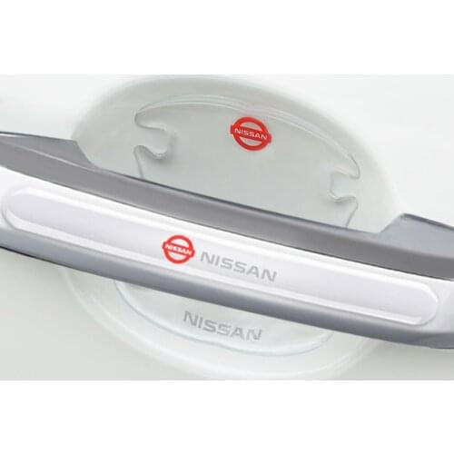 8PCS/Set Car Door Handle Stickers Film Anti Scratch Car Stickers For Nissan Qashqai J11 Protector Decors Auto Decals Accessories