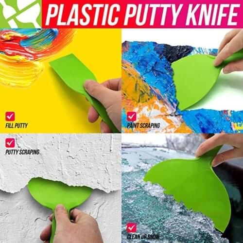 Plastic Putty Knife Scraper Cleaning Shovel Caulk Removal Tool Wall Plaster Trowel Paint Filling Spatula Putty 2,4,6,8,10-inch