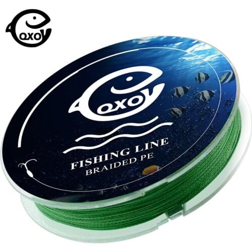 QXO 100m 4 x8 strand Fishing Line Braided Wire Strong PE Multifilament Kevlar Tippet Goods For Fishing Materials Monofilament