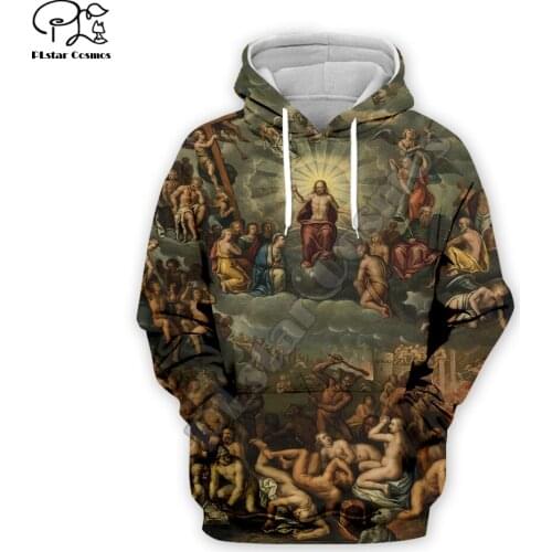 PLstar Cosmos Montage Christian Catholic God Jesus Retro Pullover NewFashion Tracksuit 3DPrint Men/Women Casual Funny Hoodies 11