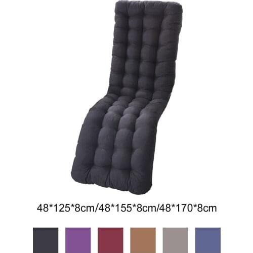 Garden Seat Cushions Soft Polyester Recliner Cushion Double-sided Mat Solid Color Office Chair Seat Cushions