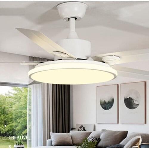 Ceiling Fan Light Nordic Modern Dinning Room Bedroom Living Room Restaurant Solid Wood Fan Lamp Free Shipping