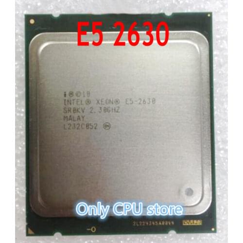 Intel xeon e5 2630 SR0KV 2.3GHZ 7.2GT/s 15MB SIX CORE LGA2011 E5-2630 Processore CPU