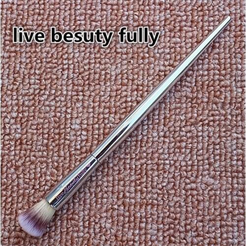 It203 Beauty Cosmetic Silver Chromed Handle Professional Big Blending Eyeshadow Brush Eye Blender Makeup Tool