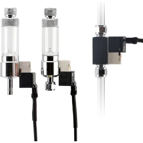 Aquarium CO2 Bubble Counter with Solenoid Valve Non-return Carbon Dioxide Measurement Device for Water Plant Tank