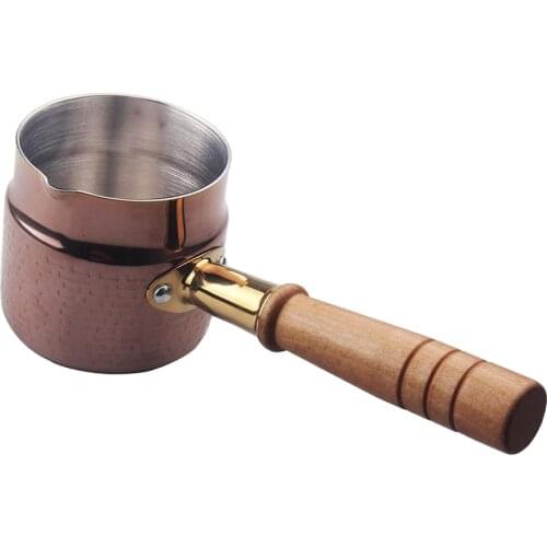 Impact Milk Pan, 8cm Diameter, Copper Plate, Small Sauce for Home Kitchen Restaurant Cooking, Easy Clean and Dishwasher Safe