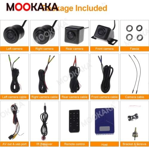 Smartour 3D HD 360 Car Surround View Monitoring System , Bird View System, 4 Camera DVR HD 1080P Recorder / Parking Monitoring