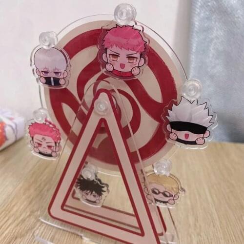 Jujutsu Kaisen Rotatable Ferris Wheel Acrylic Cartoon Stand Model Desktop Toy Nanami Kento Itadori Yuji Gojo Satoru Geto Suguru
