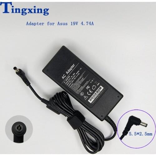 19V 4.74A 90w 5.5mm *2.5mm Laptop AC Power Adapter Charger For Asus A8 F8 X81 A43S A55V K550 V450 X450 K53 F88 A41 A45 K45 Y581