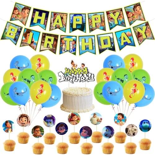 1 Set Disney Summer Friendship Day Balloon Birthday Party Balloons Luca Party Decorations Baby Shower Boy Girl Kids Favors Toys