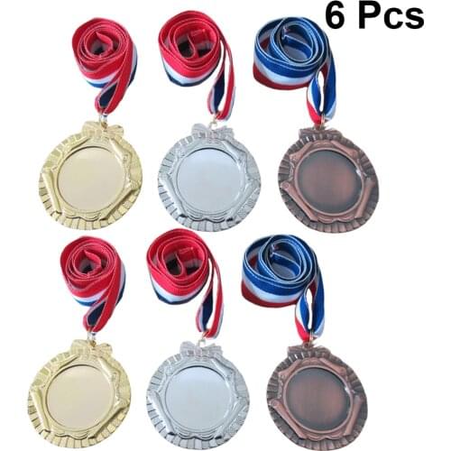 3pcs Creative Award Medals Universal Metal Medals With Lanyard For Sports Academics Competition Gold Silver And Bronze