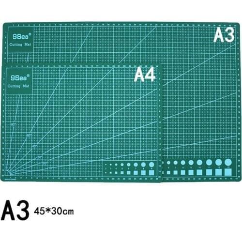 A4 A3 PVC Cutting Mat DIY Cut Patchwork Scale Pad Art Carving Knife Pen Tools Manual Soft Double-sided Self-healing Cutter Board