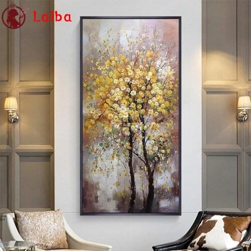 Diamond Embroidery Abstract art, flower tree Picture Of Diamond Painting Full Square round drill Mosaic Cross Stitch Wall Art