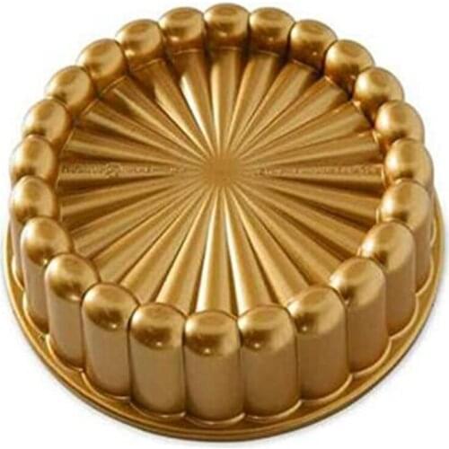 Charlotte Cake Pan,Nordic Ware Charlotte Cake Pan Bundt Pan Nonstick, 10 Inch Cake Pan for Baking Fluted Cake Pan Mold