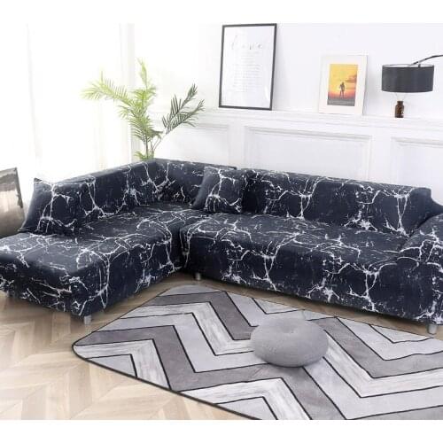Modern Fashion Marble Elastic Force Sofa Set Simple Print For Living RoomTight Wrap Antislip Universal All-Inclusive Sofa Cover