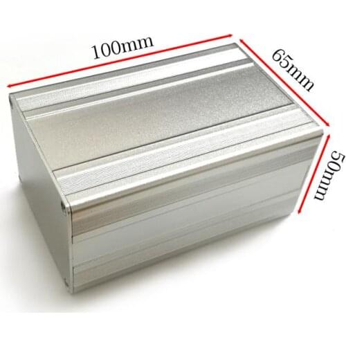 Aluminum enclosure alloy Instrument shell electronic box desktop DIY PCB project box 65*50*100mm NEW