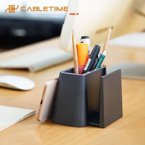 CABLETIME Phone Holder Pen Practical Desktop Storage Durable Adjustable Stand for Smart Phone iPad Laptop S26