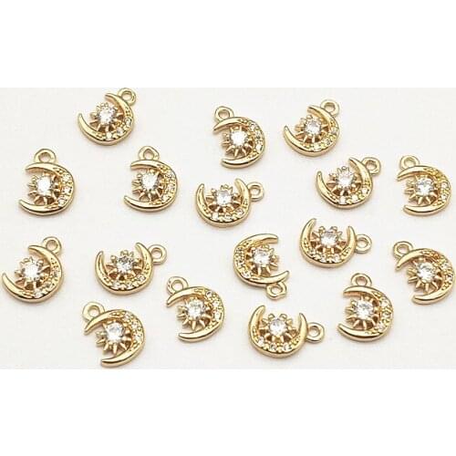 New Arrival! 11x8mm 100pcs Cubic Zirconia Charm for Handmade Jewelry Necklace/Earring DIY Parts,Jewelry Accessories Findings