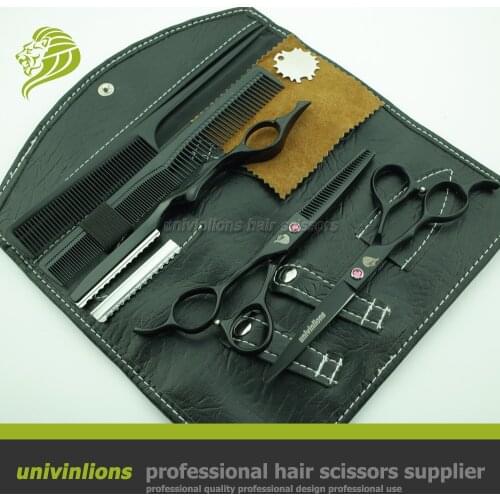 6.0" black left handed scissors hair scissors left handed hairdressing scissors left handed hair cutting shears barber shop set
