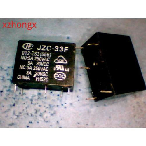 Relay JZC-33F 012-ZS3 (555) 33F-1C-12V
