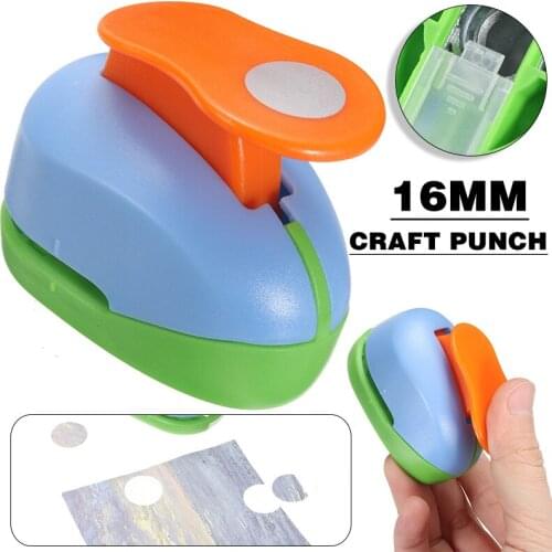 Medium Circle Round Paper Craft 9mm Hole Punch Tool Kids Scrapbook Cutter Manual DIY Round Embossing Device