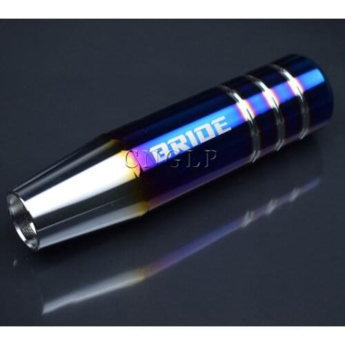 Universal Bride/NOS Burnt Blue Aluminum Car Gear Shift Knob Shifter Lever Head 13CM