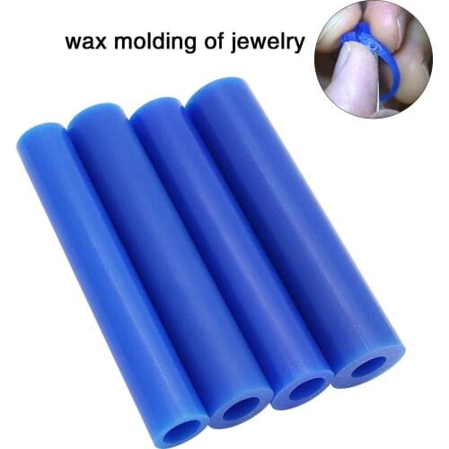 Carving Wax,Wax Ring Molds Tubes, Blue Color Wax Patterns Ring,Polishing Engraving Accessories