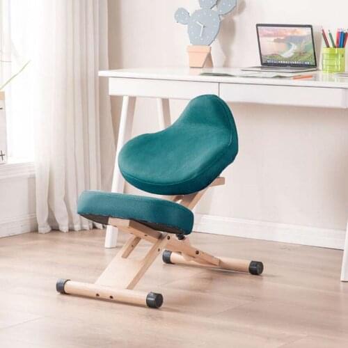 YDM-1455-2 Solid Wood Kneeling Posture Correction Chair Lifting Office Home Decoration Chair With Foot Pedal Multi-Purpose Chair