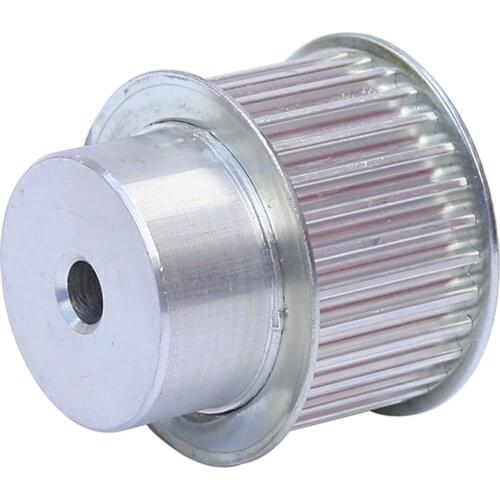 32 Teeth Timing Pulley 5M BF Type, Teeth Pitch 5mm, Process Hole Diameter 10mm, Slot Width 21/27mm, For 20/25mm Timing Belt
