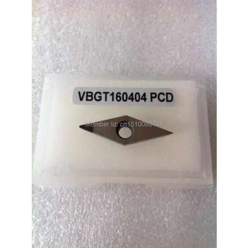 2PCS PCD Inserts VBGT160404 PCD Suitable For Lathe Tools