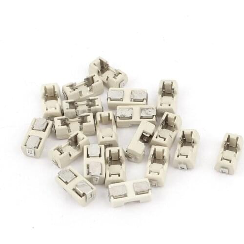 20PCS/LOT 1808 SMD fuse holder Socket fuse box base transposon 6.1x2.69mm temperature Plastic Shell portafusibili