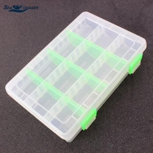20cm*13cm*4cm Transparent Fishing Lure Box Fishing Lure Pesca Accessories Box Minnows Bait Fishing Tackle Container
