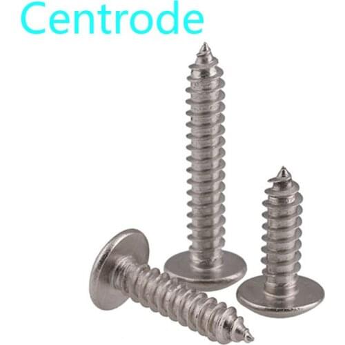 GuHua 201 Stainless Steel Cross Truss Head Self Tapping Wood Screw Phillips Large Pan Head Tapping Screws M3M4M5 50pcs