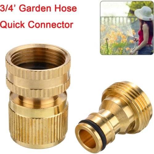 3/4" Brass High Pressure Quick Connector Car washer Adapter Water Gun Hydraulic Couplings For Garden Irrigation