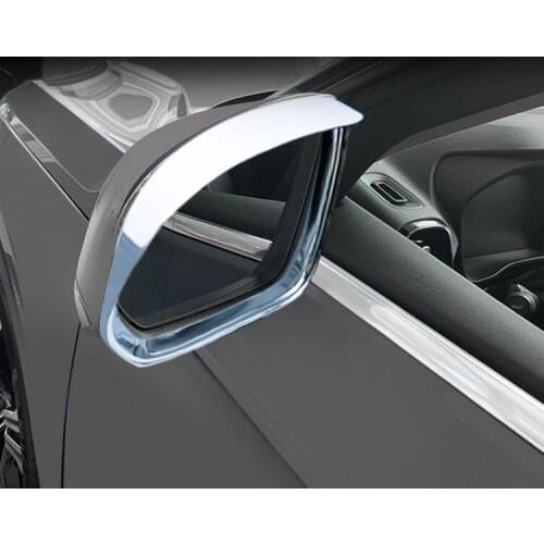 Car Accessories Rearview Mirror Rain Eyebrows Frame Decoration Sticker Trim For Volvo XC40 2019 Exterior Modified Accessories