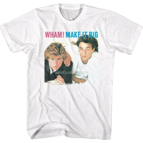 Wham Make It Big Licensed Adult T Shirt Popular Tagless Tee Shirt men brand tshirt summer top tees