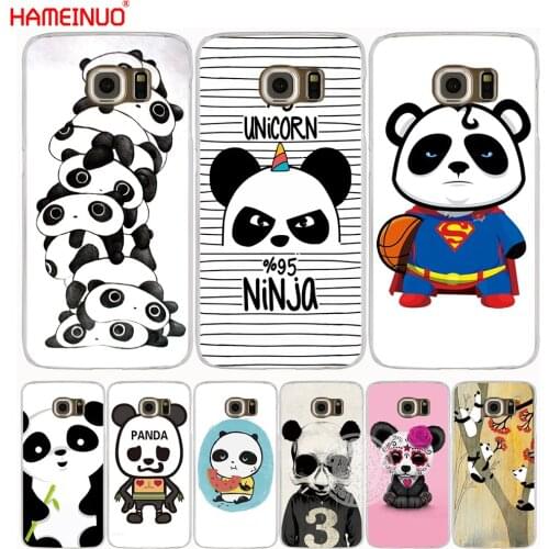 HAMEINUO panda cute skull cell phone case cover for Samsung Galaxy S7 edge PLUS S8 S6 S5 S4 S3 MINI